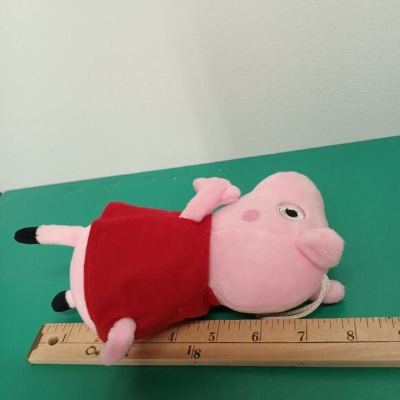 Peppa pig w/Red dress stuffed animal plush Peppa pig soft toy - Picture 5 of 5